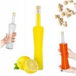 Bimberek MAGNUM QUADRA 500 ml-es üvegpalack, dugóval ellátott készlet, magas, szögletes, alkoholos italokhoz, átlátszó (ZES001030)