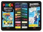 uni Маркер Posca Manga Heros Set 20 части