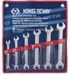 KING TONY 6 részes villáskulcs készlet 8-19mm (8x9 / 10x11 / 12x13 / 14x15 / 16x17 / 18x19 mm) 1106MR01 (1106MR01)