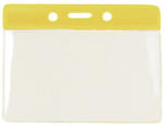  Portecuson orizontal cu banda color GALBEN - Set 100 (2880)