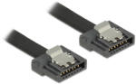 Delock кабел SATA FLEXI 6 Gb/s 50 cm черен метал