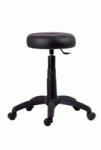 Antares Табуретка Antares HOCKER, до 100кг, изкуствена кожа, газов механизъм, черна