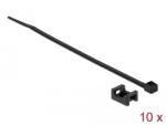 Delock Черен комплект заключващи винтове 15 x 10 mm H 200 x W 3, 6 mm кабел
