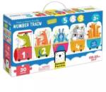 BANANA PANDA Puzzle mare - tren cu numere Puzzle