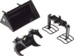 Wiking front loader tools set A black, model vehicle (10738500000) - cel
