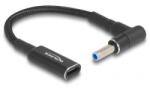 Delock Cablu de alimentare DELOCK USB-C la HP 4.5 x 3.0 mm 15 cm negru (87971)