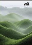 Victoria Тетрадка, с телбод, A4, обикновена, 80 листа, COOL BY VICTORIA "Green Calm