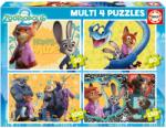 Educa Puzzle progresiv Educa 4 în 1 - Zootropolis 2 (EDU20464) Puzzle