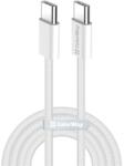 ColorWay Кабел Type-C CW-CBPDCC061-GR, памучна оплетка, PD Fast Charging 60W, 3.0A 1M сив (CW-CBPDCC061-GR)