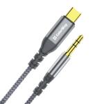 ColorWay Adaptor COLORWAY USB-C la 3, 5 mm Mini Jack, 1, 2 m, gri (CW-CBPDJ071-G) (CW-CBPDJ071-G)
