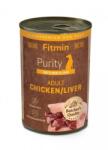 Fitmin Purity Adult Chicken with Liver 400 g csirke májjal, nedves kutyaeledel