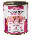 SUPER RAFI Pure Line pulyka édesburgonyával 800g nedves kutyaeledel