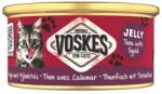 Voskes Jelly Tuna with Squid 85 g tonhal tintahal zselében, kiegészítő táplálék macskáknak