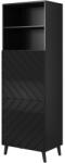  Cabinet ABETO 60x40x176.5 cm gloss black/black Bufet