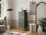  4S TRESSE chest of drawers 50x40x125 matte green Comoda