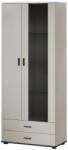  Cama S6 SOHO display cabinet 80x41x192 cashmere + black Bufet