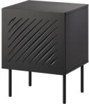 Bedside table 2 pcs. SIENA 44.5x40x59 black matt