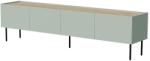  Cama FELLINI TV cabinet 200x40x52 olive + oiled oak top