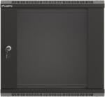 Lanberg WF03-5309-10B rack cabinet 9U Wall mounted rack Black