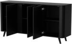  Cama VOLARE chest of drawers 151 x 39 x 75 cm black Comoda