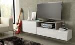  Cama TV cabinet SIGMA 3 180 white/white gloss + sonoma oak