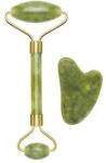 Beper Aparat Masaj Facial Jade Gua Sha, Piatra Naturala, Efect Lifting si Antirid, Drenaj Limfatic, Pentru Ten si Contur Fata, Verde (BP301101) - vexio Aparat de masaj