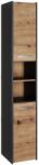 Topeshop S30 ANTRACYT/ARTISAN bathroom storage cabinet