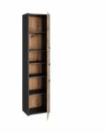 Topeshop S43 ANTRACYT/ARTISAN office bookcase