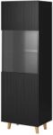  Display cabinet PAFOS 60x40x182 mat black Bufet