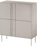  4D chest of drawers TRESSE 100x40x110 cashmere matt Comoda