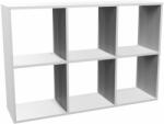 Topeshop MALAX 2X3 BIEL living room bookcase Raft
