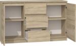 Topeshop KOMODA 2D3S DĄB SONOMA chest of drawers Comoda