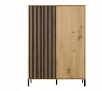  Kamaro 2dd Slim/gł Oak Artisan Display Cabinet Raft