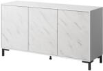  MARMO 3D chest of drawers 150x45x80.5 cm white matt/marble white Comoda