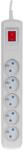 Activejet grey power strip with cord ACJ COMBO 5G/1, 5M/BEZP. AUT/S