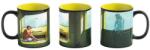  Heat Reveal Mug Good Loot Cyberpunk 2077 Game Art Chronicles - V & Edward Hopper 450 ml Black, Yellow
