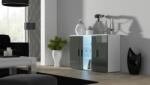 Cama sideboard 120 cm SOHO S7 white/grey gloss Comoda