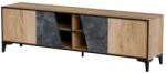  Cama 4D RTV cabinet OVO 180x38xH53 oak/concrete