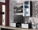  Cama hanging display cabinet SOHO white/black gloss Bufet