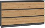 Topeshop M6 140 ANT/ART KPL chest of drawers Comoda