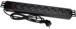 ALANTEC PZ081U3M power extension 3 m 8 AC outlet(s) Indoor Black