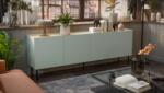 Cama FELLINI chest of drawers 200x40x70 olive + oiled oak top Comoda