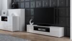  Cama TV stand VIVA 180 white/white gloss + black
