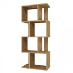  Bookcase FIESTA 4P 59.5x30x140 cm, artisan oak Raft