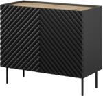  2D ONDA chest of drawers 98x45x85 black Comoda