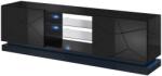  Cama TV cabinet QIU 200 MDF black gloss/black gloss