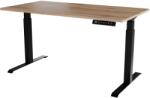  Desk with electric height adjustment MOON LONG 150x80x72-120 black/wotan
