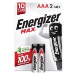 Energizer MAX tartós elem AAA, alkáli, 2db/csomag E303325300 (E303325300)