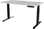  Desk with electric height adjustment MOON LONG 150x80x72-120 black/white