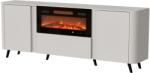  Cama Volare chest of drawers 200 x 39 x 75 cm cashmere + fireplace Comoda